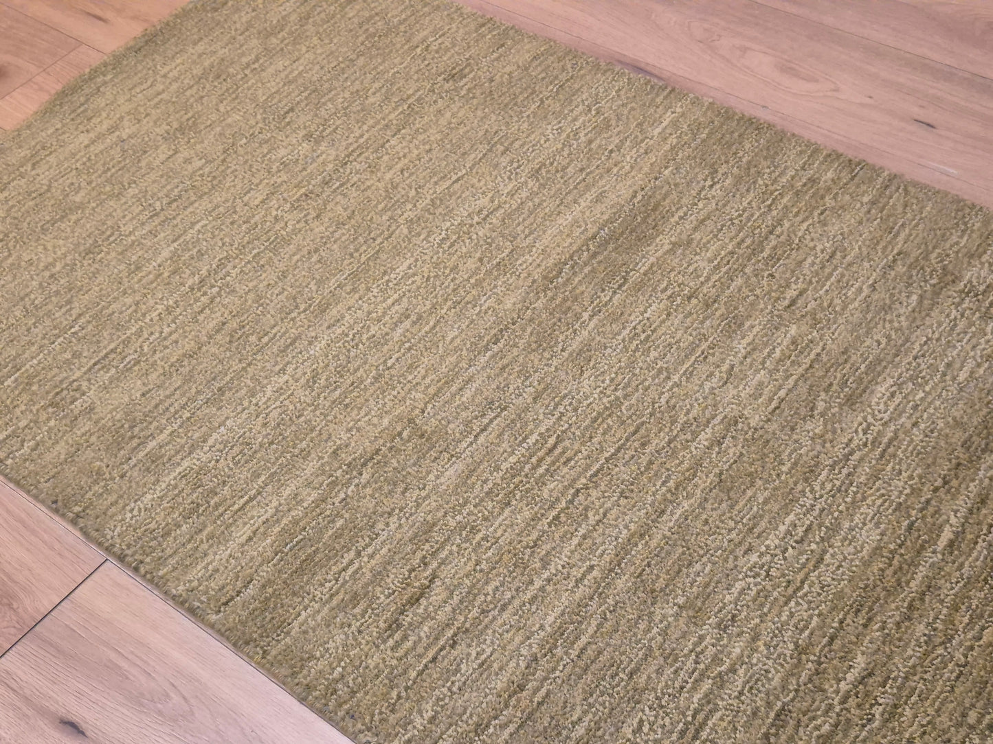 Perser Gabbeh Teppich Schurwolle uni melierte Naturtöne