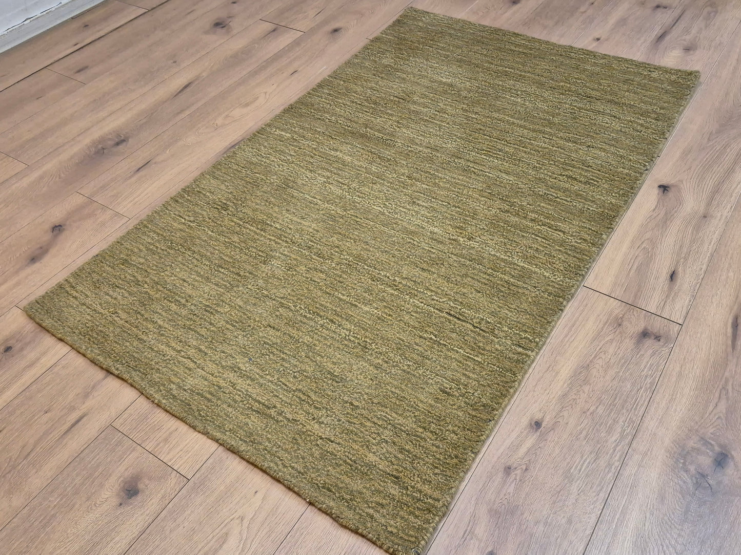 Perser Gabbeh Teppich Schurwolle uni melierte Naturtöne