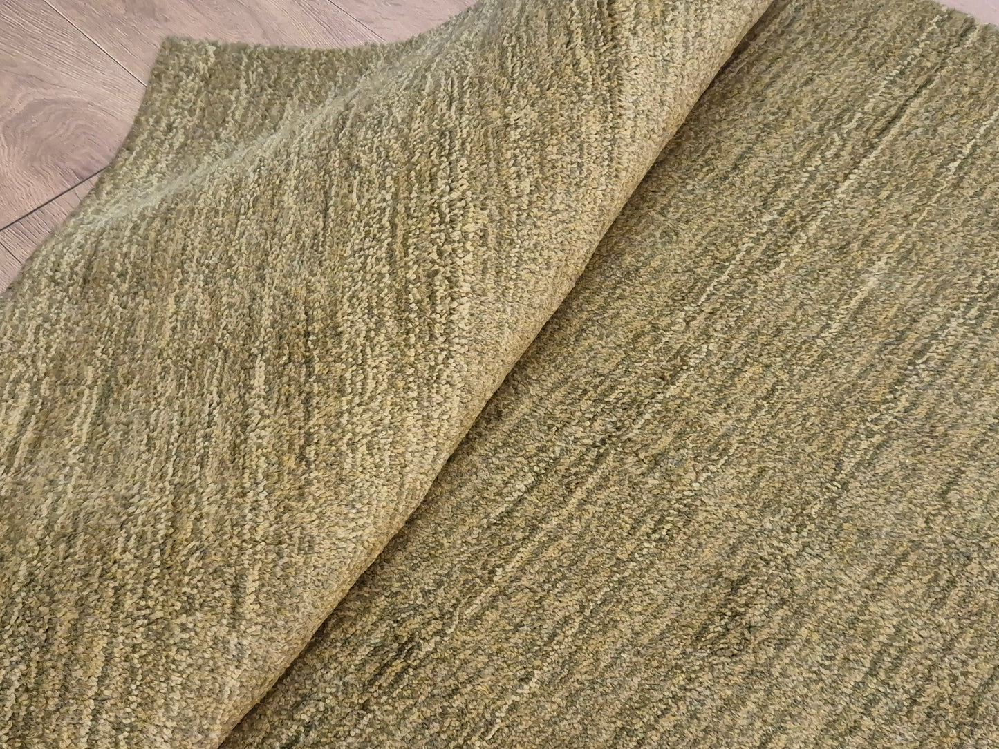 Perser Gabbeh Teppich Schurwolle uni melierte Naturtöne