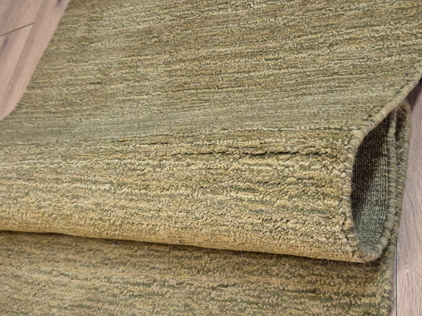 Perser Gabbeh Teppich Schurwolle uni melierte Naturtöne
