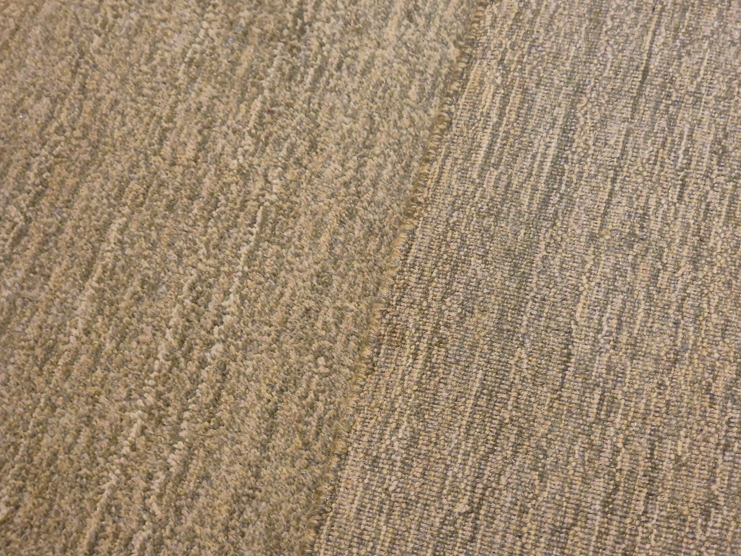 Perser Gabbeh Teppich Schurwolle uni melierte Naturtöne