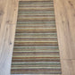Perser Gabbeh Teppich Schurwolle Streifenmuster bunte Farbgebung