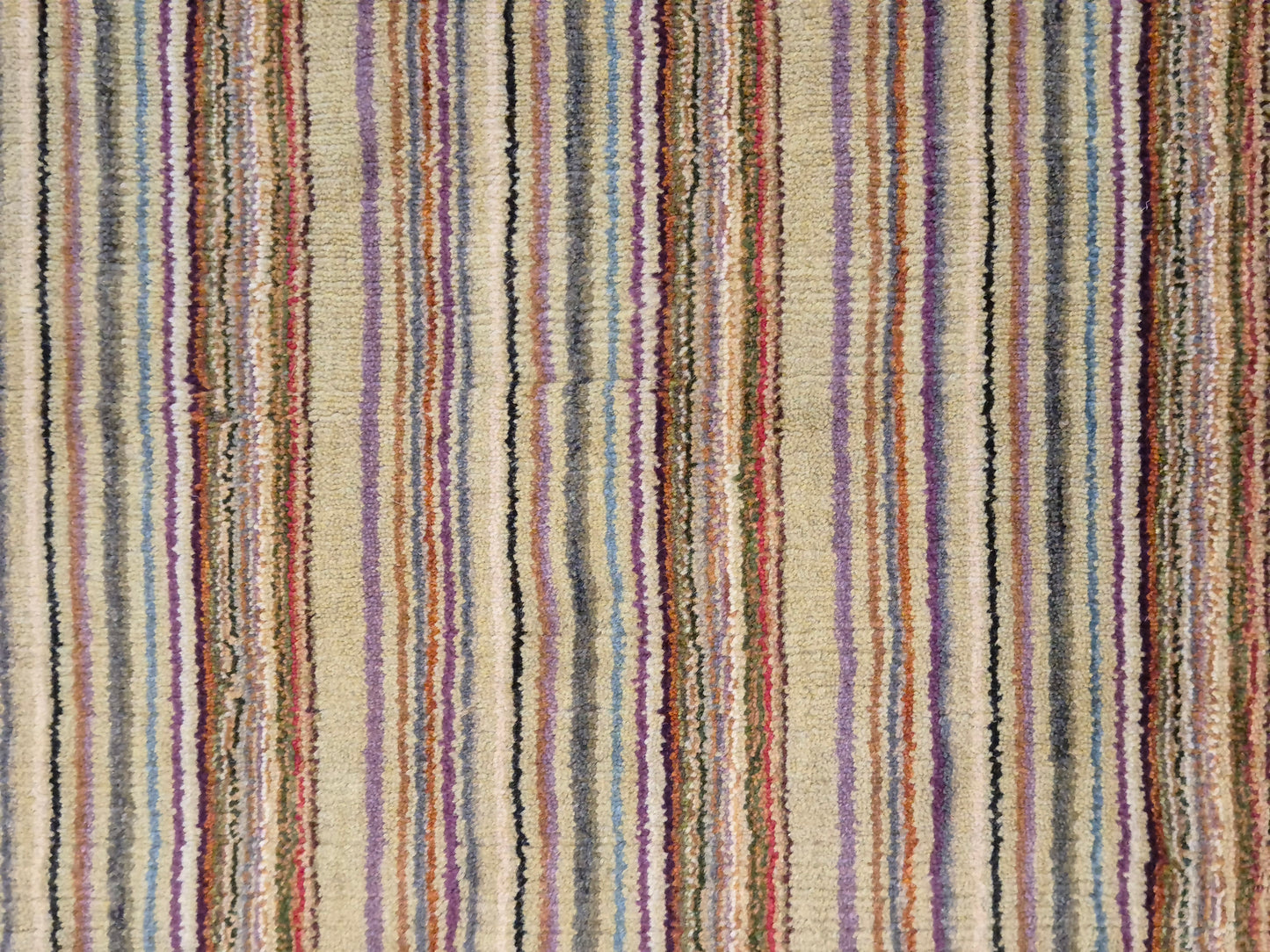 Perser Gabbeh Teppich Schurwolle Streifenmuster bunte Farbgebung