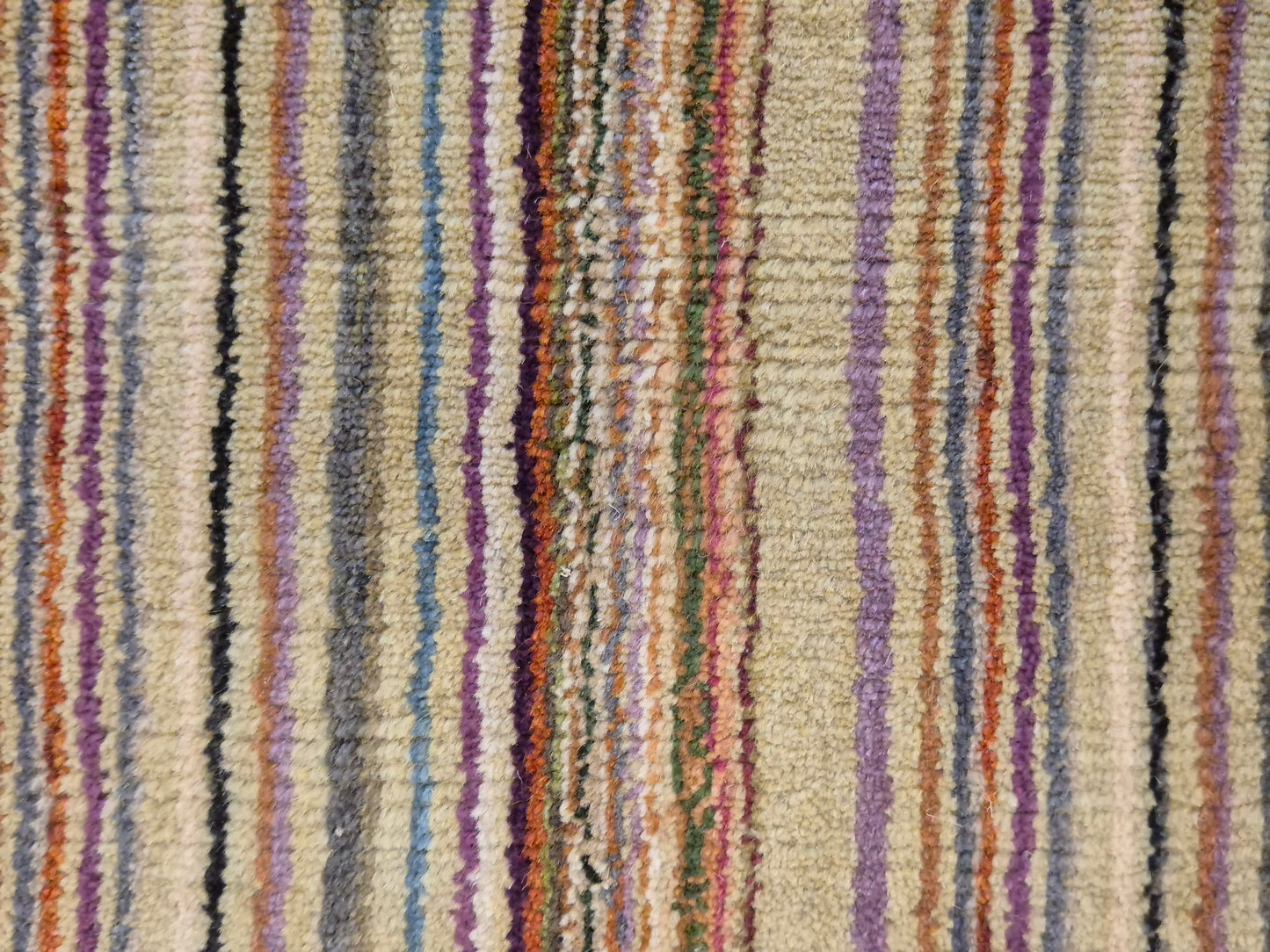 Perser Gabbeh Teppich Schurwolle Streifenmuster bunte Farbgebung