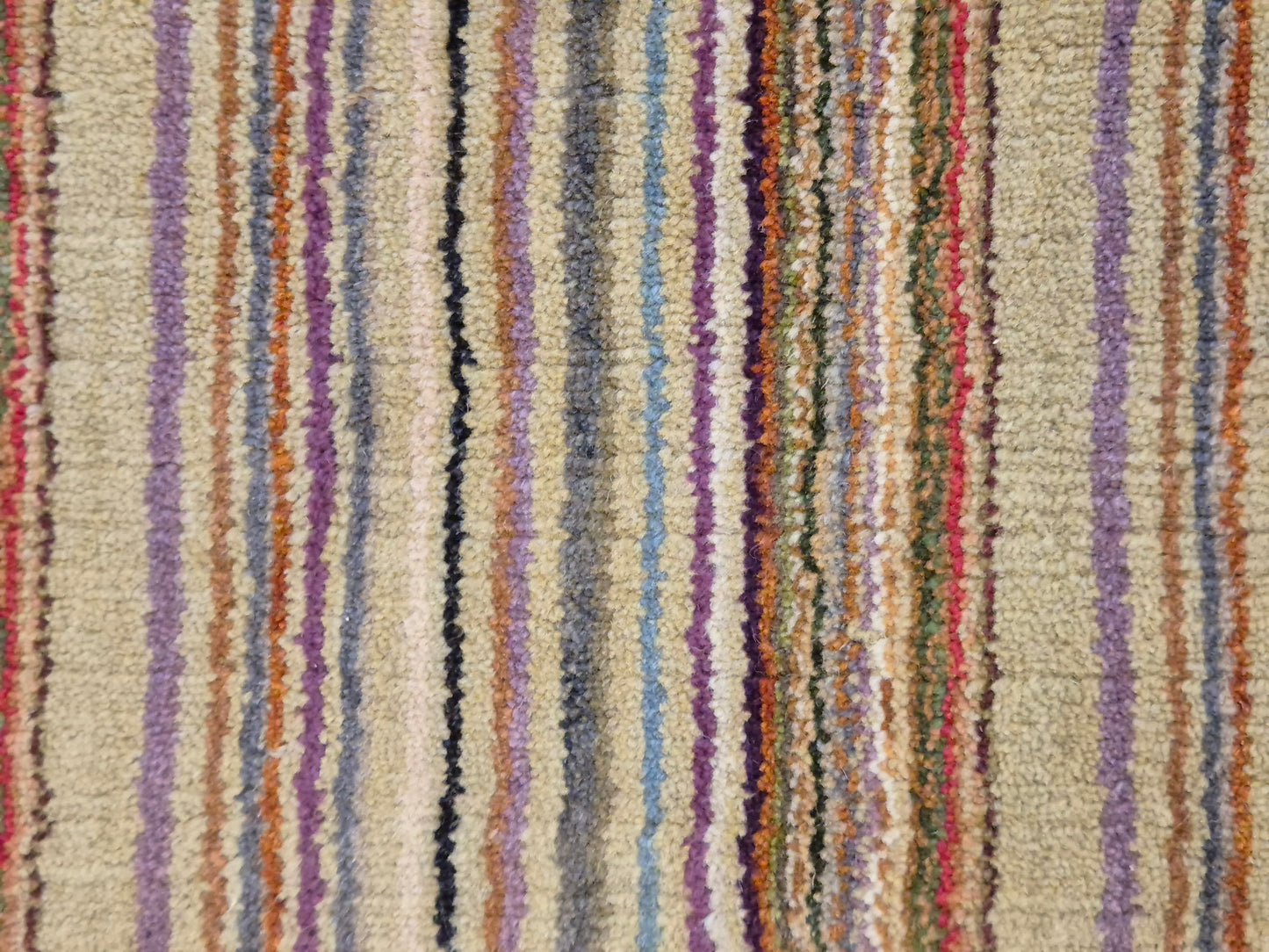 Perser Gabbeh Teppich Schurwolle Streifenmuster bunte Farbgebung