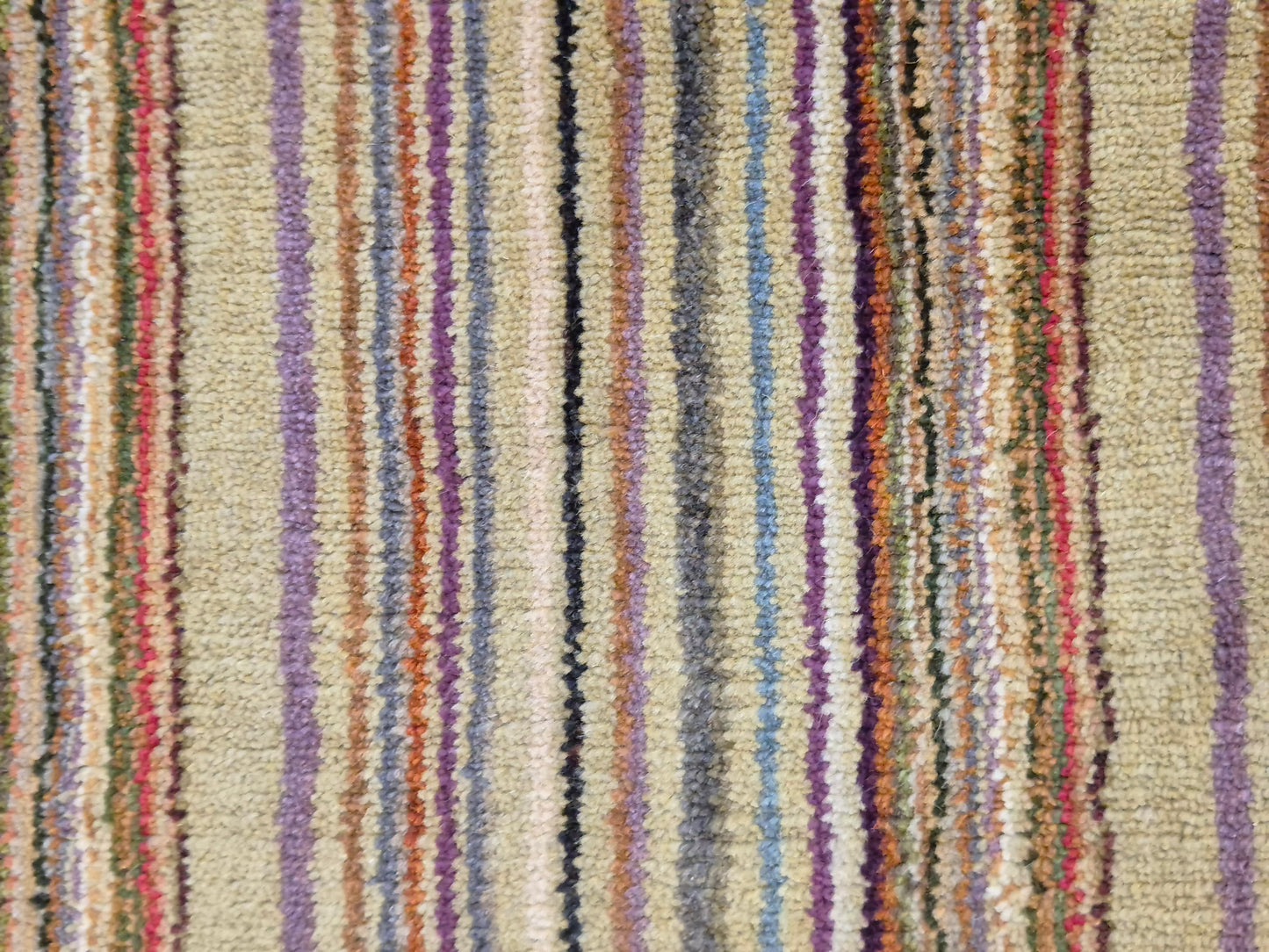 Perser Gabbeh Teppich Schurwolle Streifenmuster bunte Farbgebung