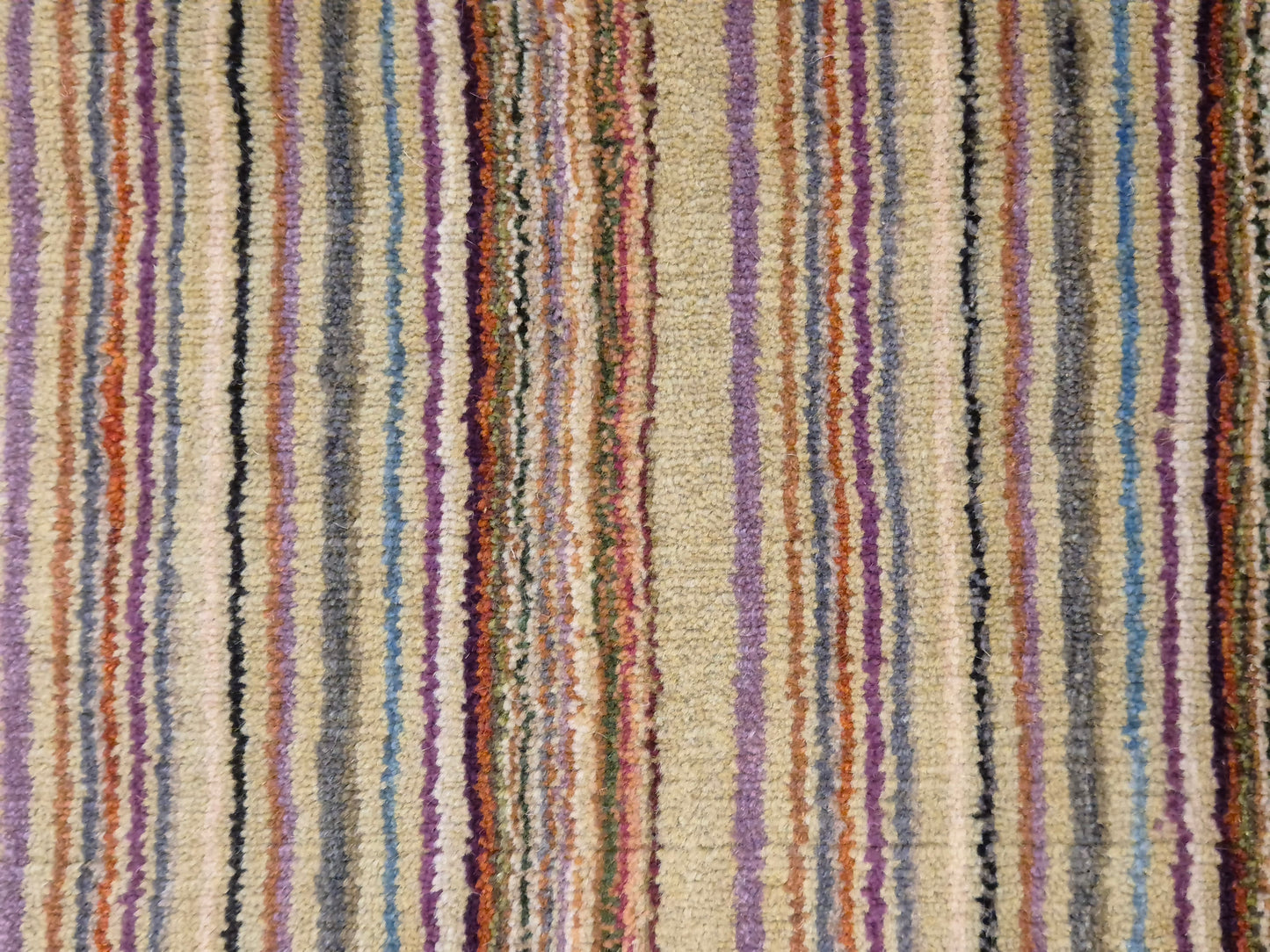 Perser Gabbeh Teppich Schurwolle Streifenmuster bunte Farbgebung