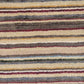 Perser Gabbeh Teppich Schurwolle Streifenmuster erdige Farbpalette