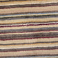 Perser Gabbeh Teppich Schurwolle Streifenmuster erdige Farbpalette