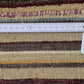 Perser Gabbeh Teppich Schurwolle Streifenmuster erdige Farbpalette