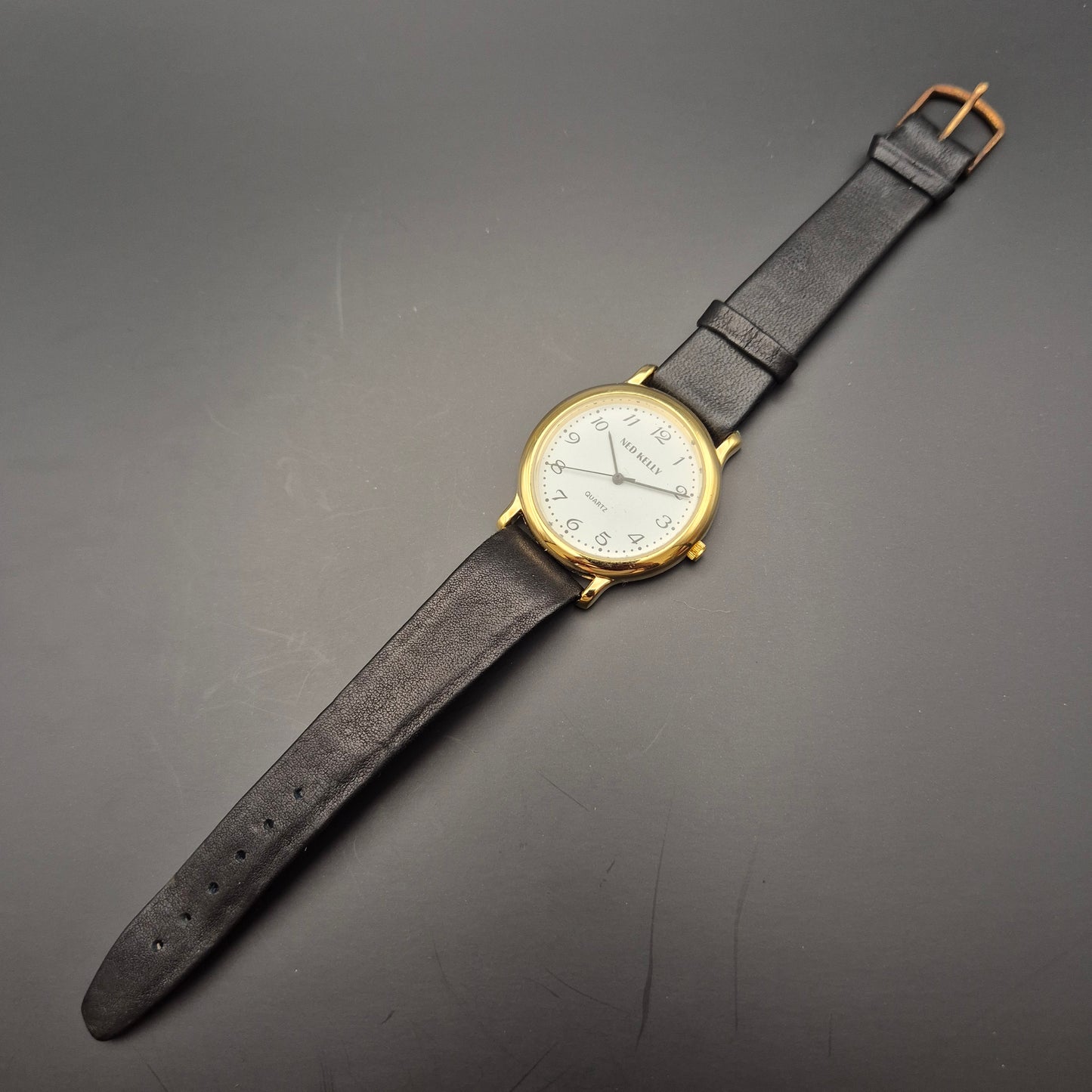 Ned Kelly Herren Uhr – Klassisches Design mit Goldgehäuse