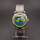 Unisex Uhr – Modernes Design mit grünem Zifferblatt und Meshband