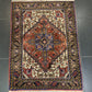 Perserteppich Orientteppich Handgeknüpfter Teppich Heris 135x100cm