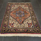 Perserteppich Orientteppich Handgeknüpfter Teppich Heris 135x100cm