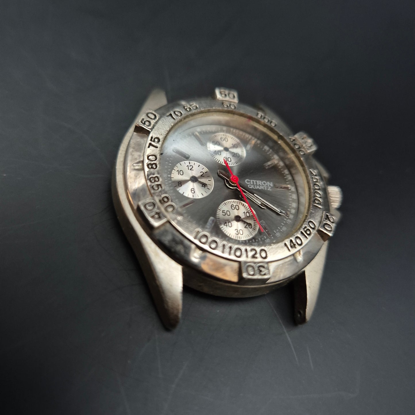 Sportliche Citron Herren Uhr – Chronograph mit Edelstahlgehäuse