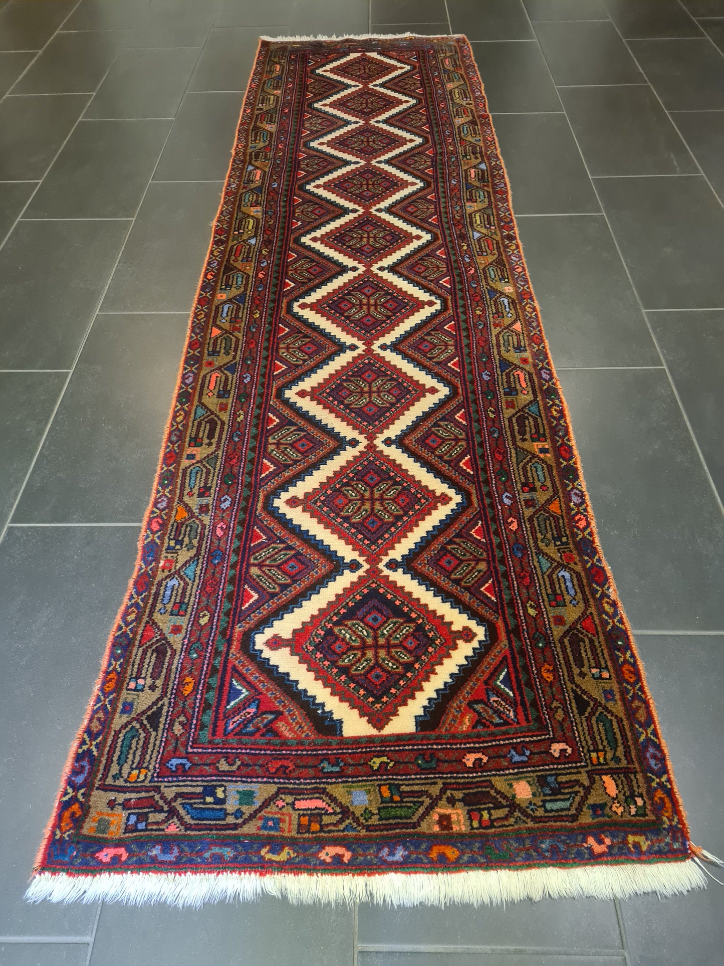 Perserteppich Orientteppich Handgeknüpfter Teppich Malaya 280x80cm