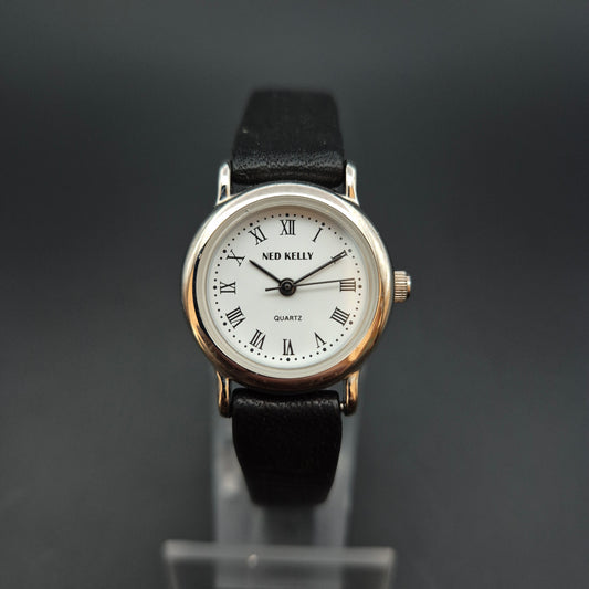 Klassische Ned Kelly Damen Uhr – Römisches Zifferblatt mit Lederarmband