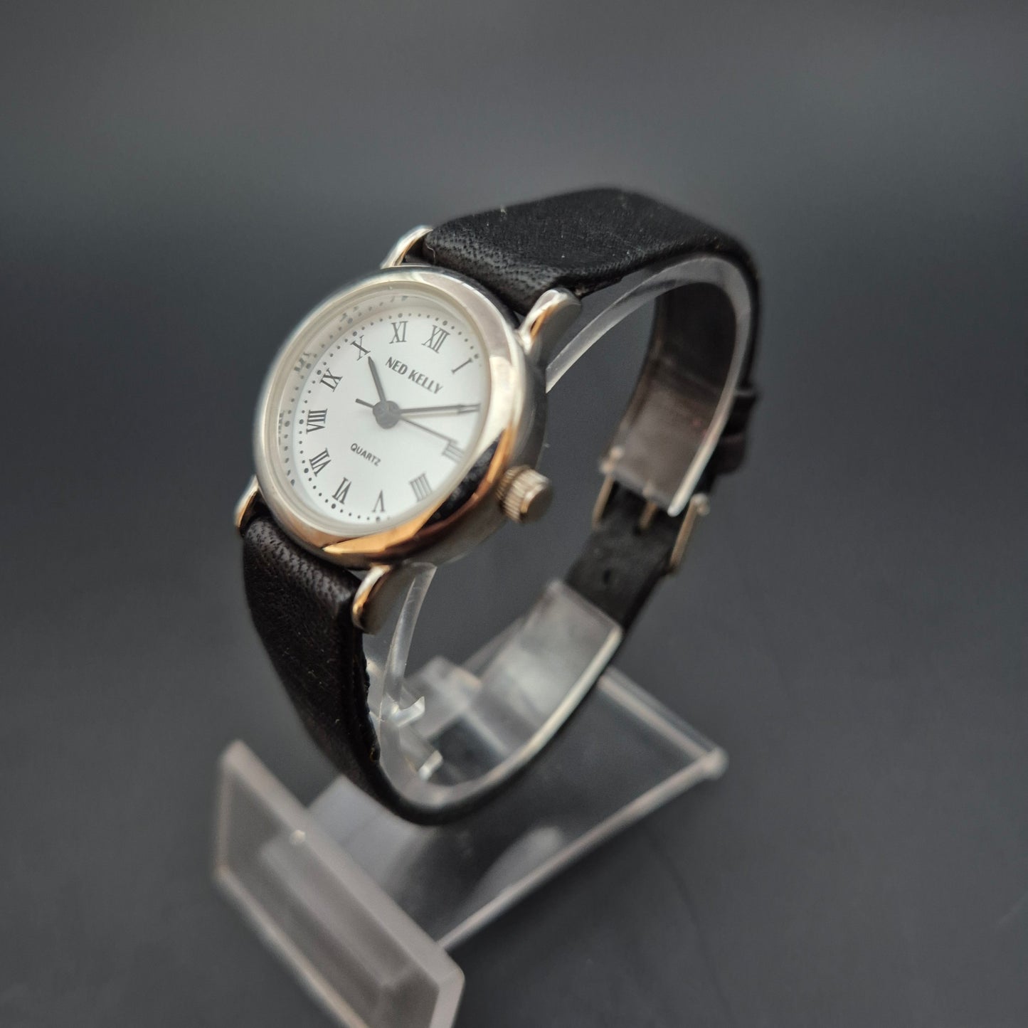 Klassische Ned Kelly Damen Uhr – Römisches Zifferblatt mit Lederarmband