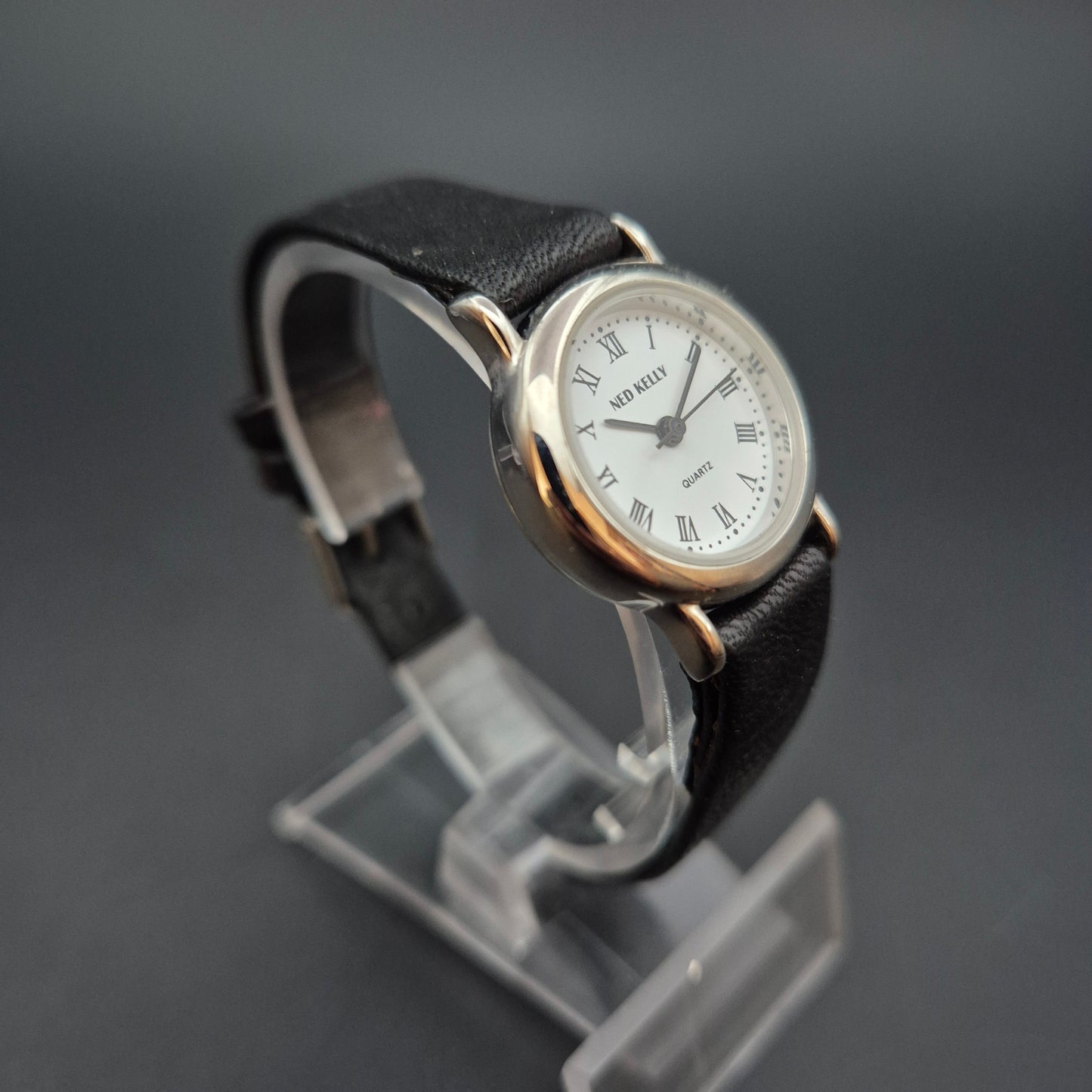 Klassische Ned Kelly Damen Uhr – Römisches Zifferblatt mit Lederarmband