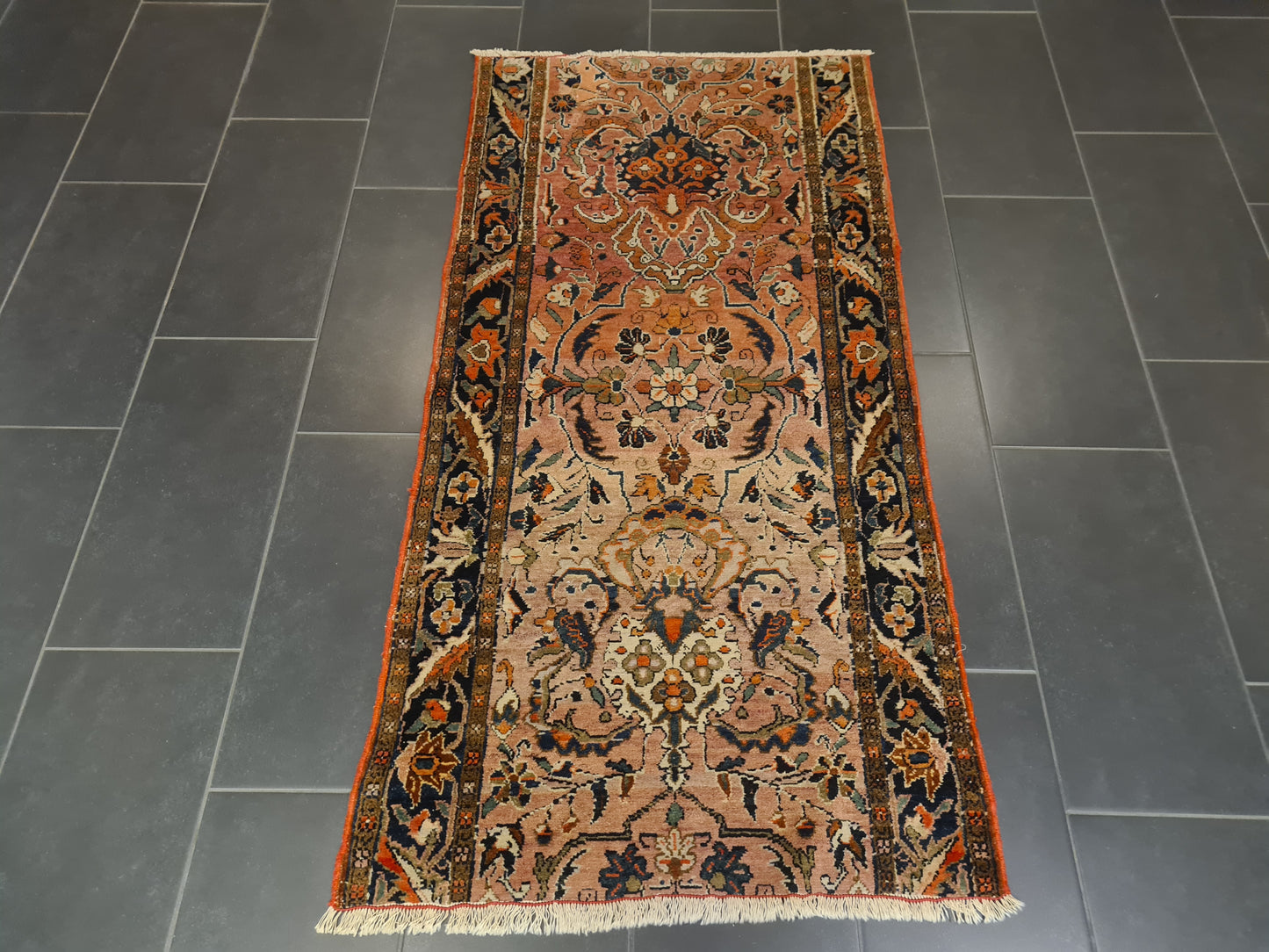 Perserteppich Orientteppich Handgeknüpfter Teppich Sarough 180x90cm