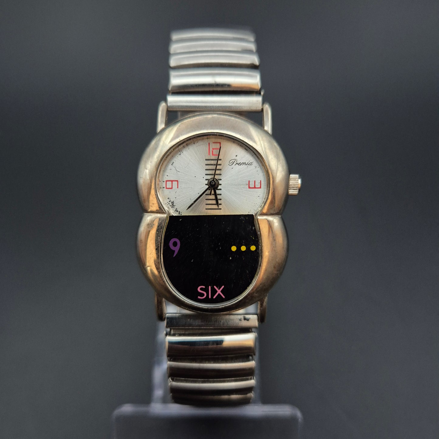 Ausgefallene Damen Uhr – Kreatives Zifferblatt mit Edelstahlarmband