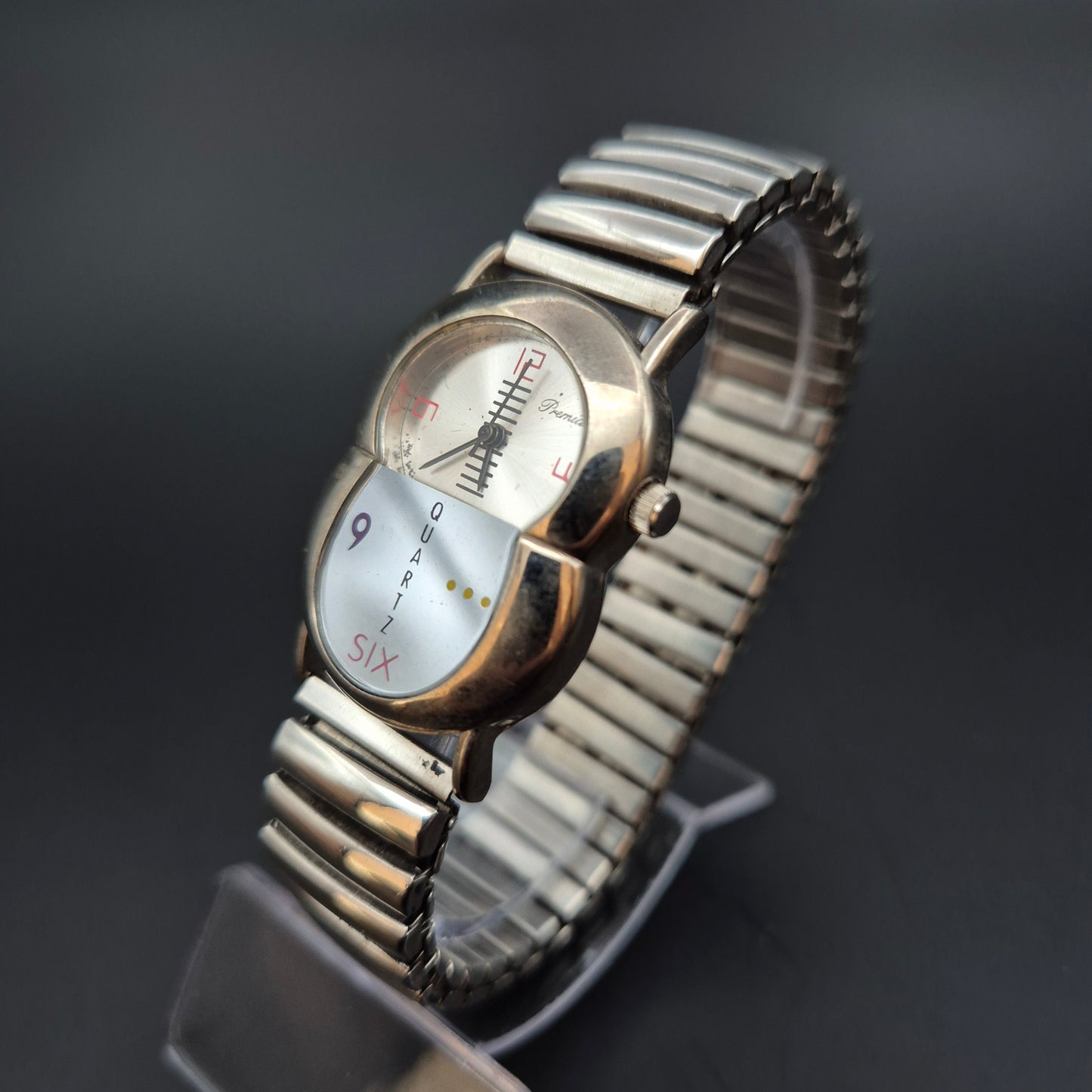 Ausgefallene Damen Uhr – Kreatives Zifferblatt mit Edelstahlarmband