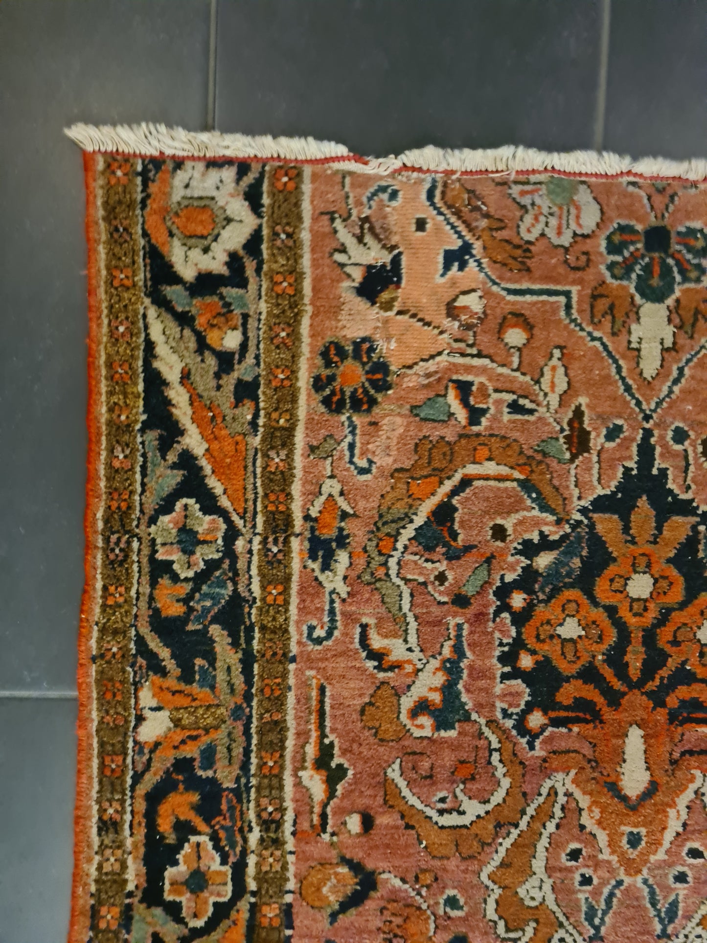 Perserteppich Orientteppich Handgeknüpfter Teppich Sarough 180x90cm