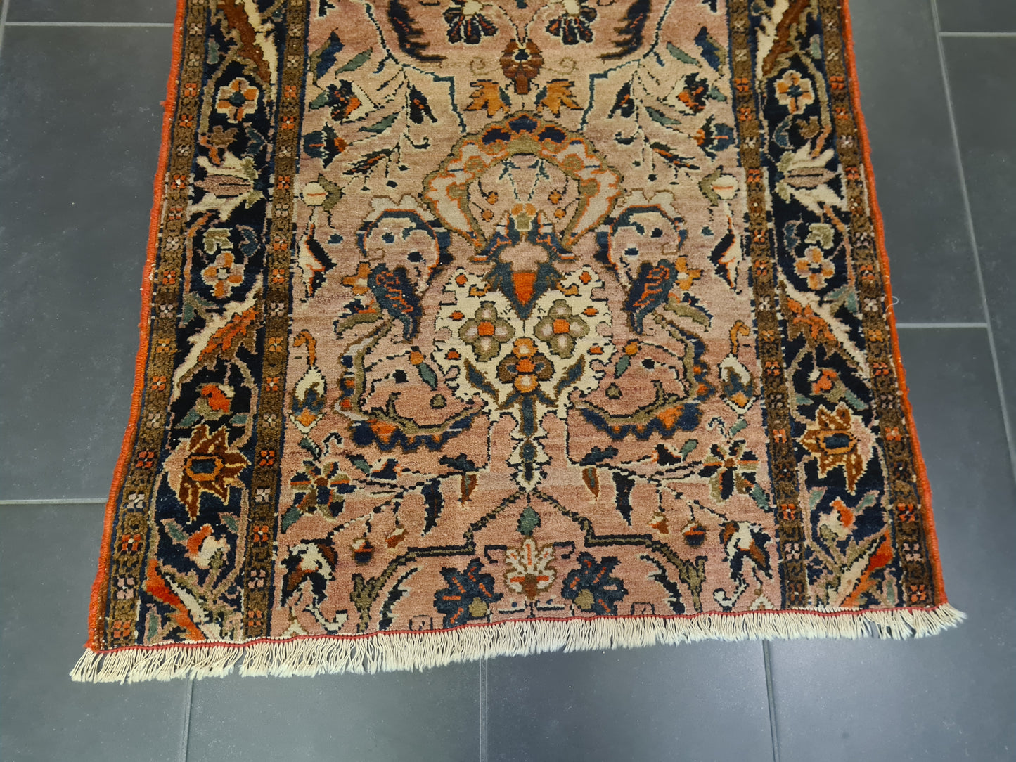Perserteppich Orientteppich Handgeknüpfter Teppich Sarough 180x90cm