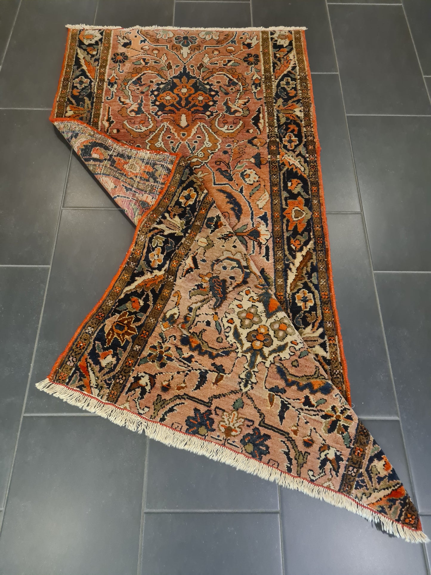 Perserteppich Orientteppich Handgeknüpfter Teppich Sarough 180x90cm