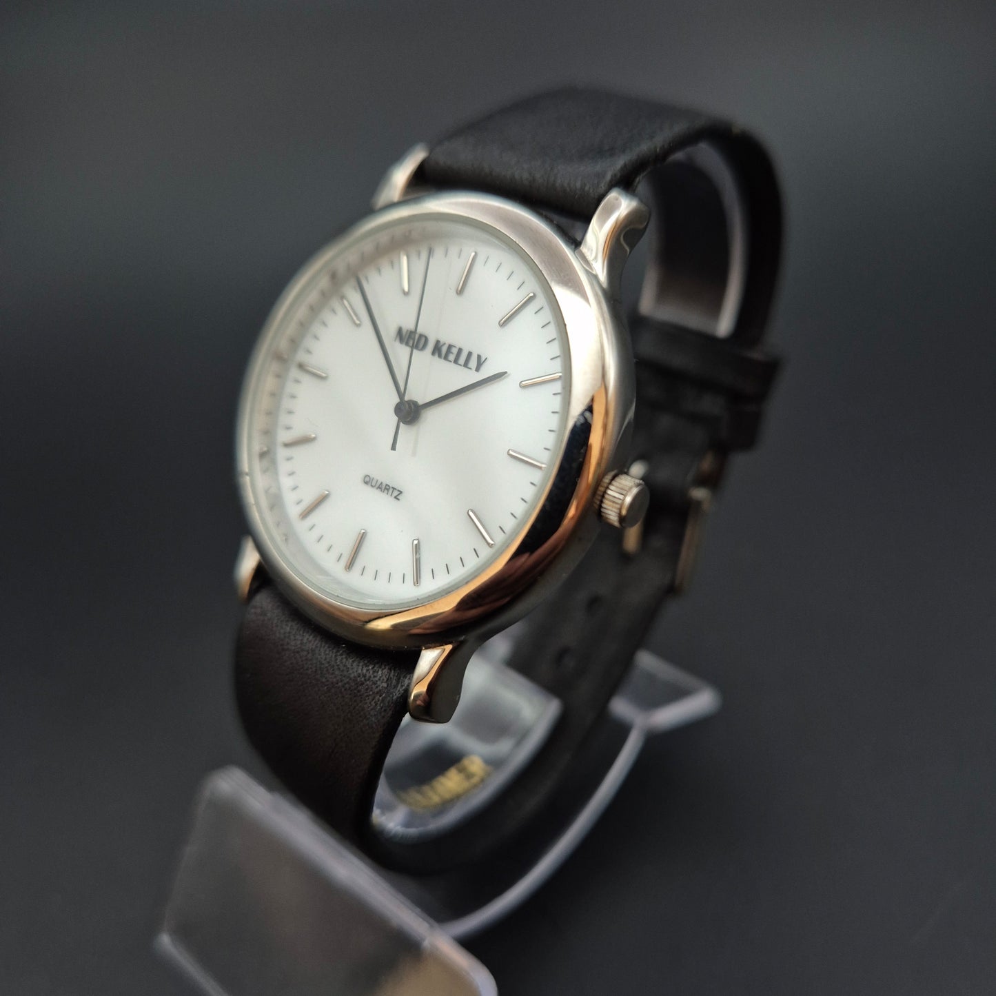 Schlichte Ned Kelly Herren Uhr – Minimalistisches Design mit Lederarmband