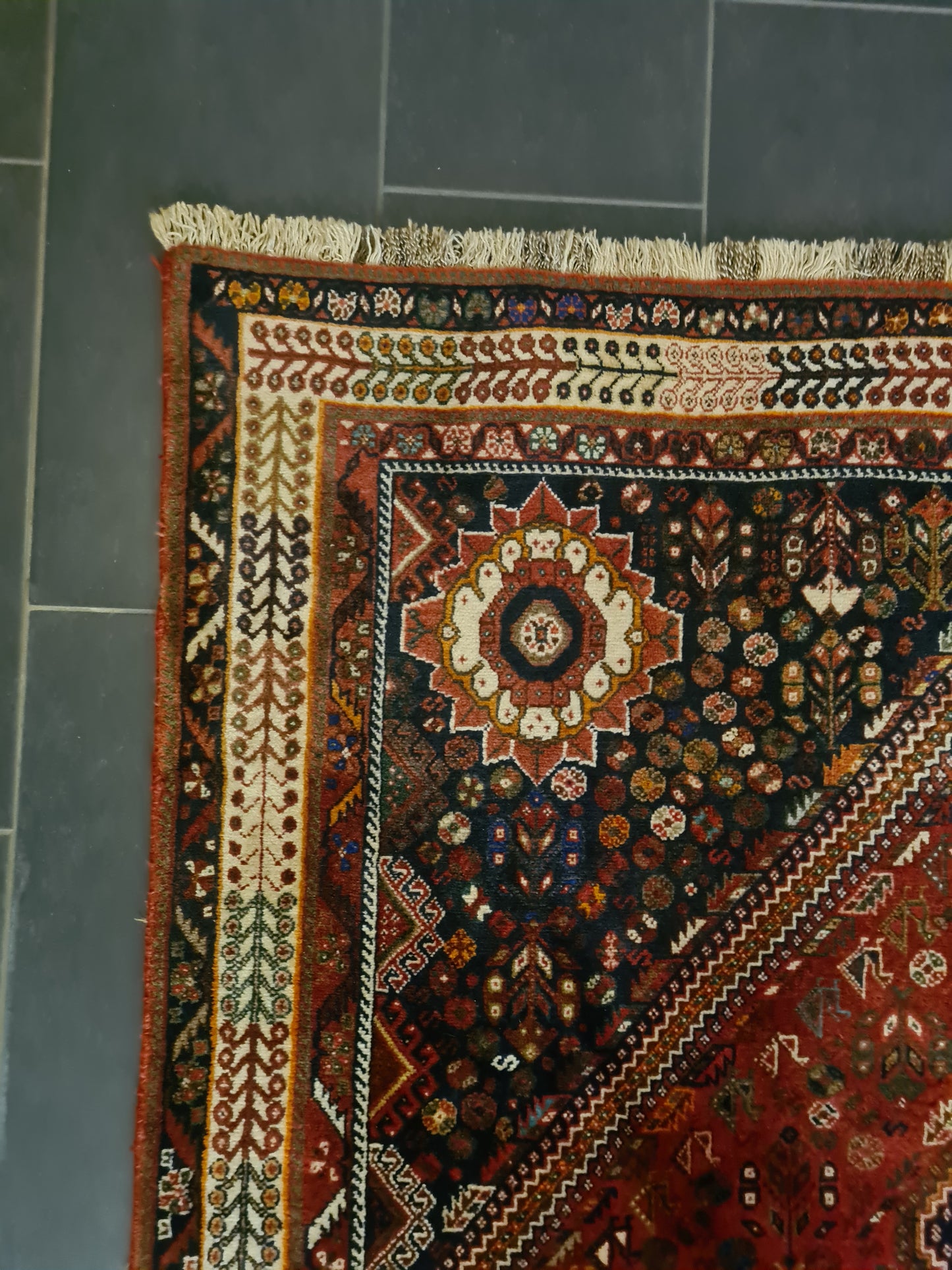 Perserteppich Orientteppich Handgeknüpfter Teppich Gashgai 270x190cm