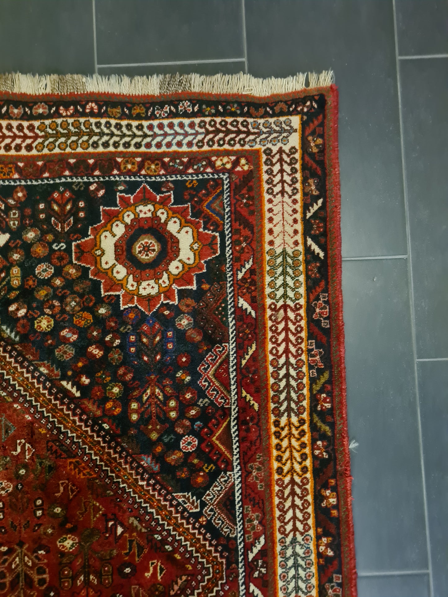 Perserteppich Orientteppich Handgeknüpfter Teppich Gashgai 270x190cm