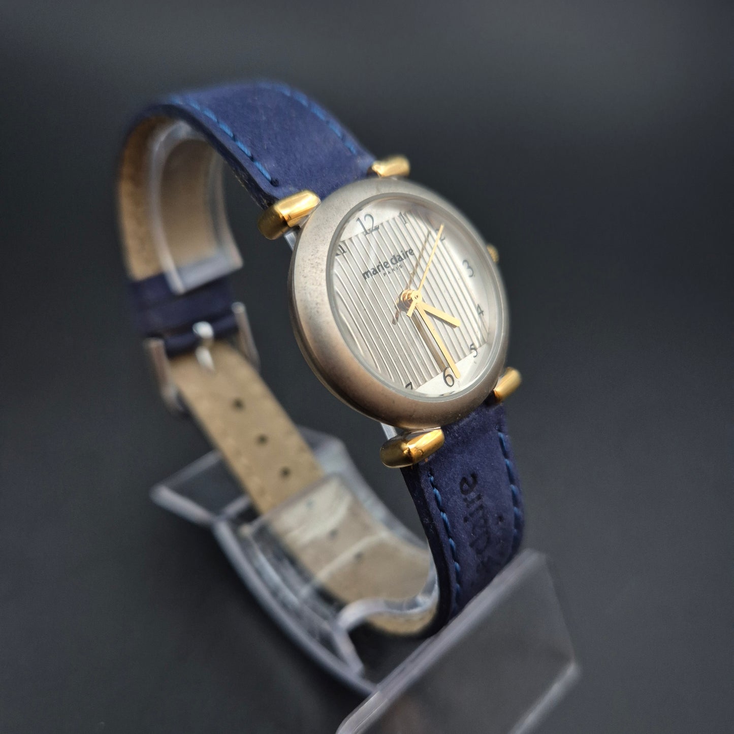 Marie Claire Paris Damen Uhr – Quarz mit Lederarmband