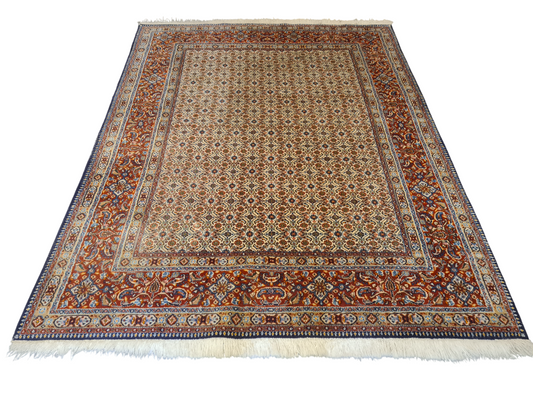Perserteppich Orientteppich Handgeknüpfter Teppich Moud 200x150cm