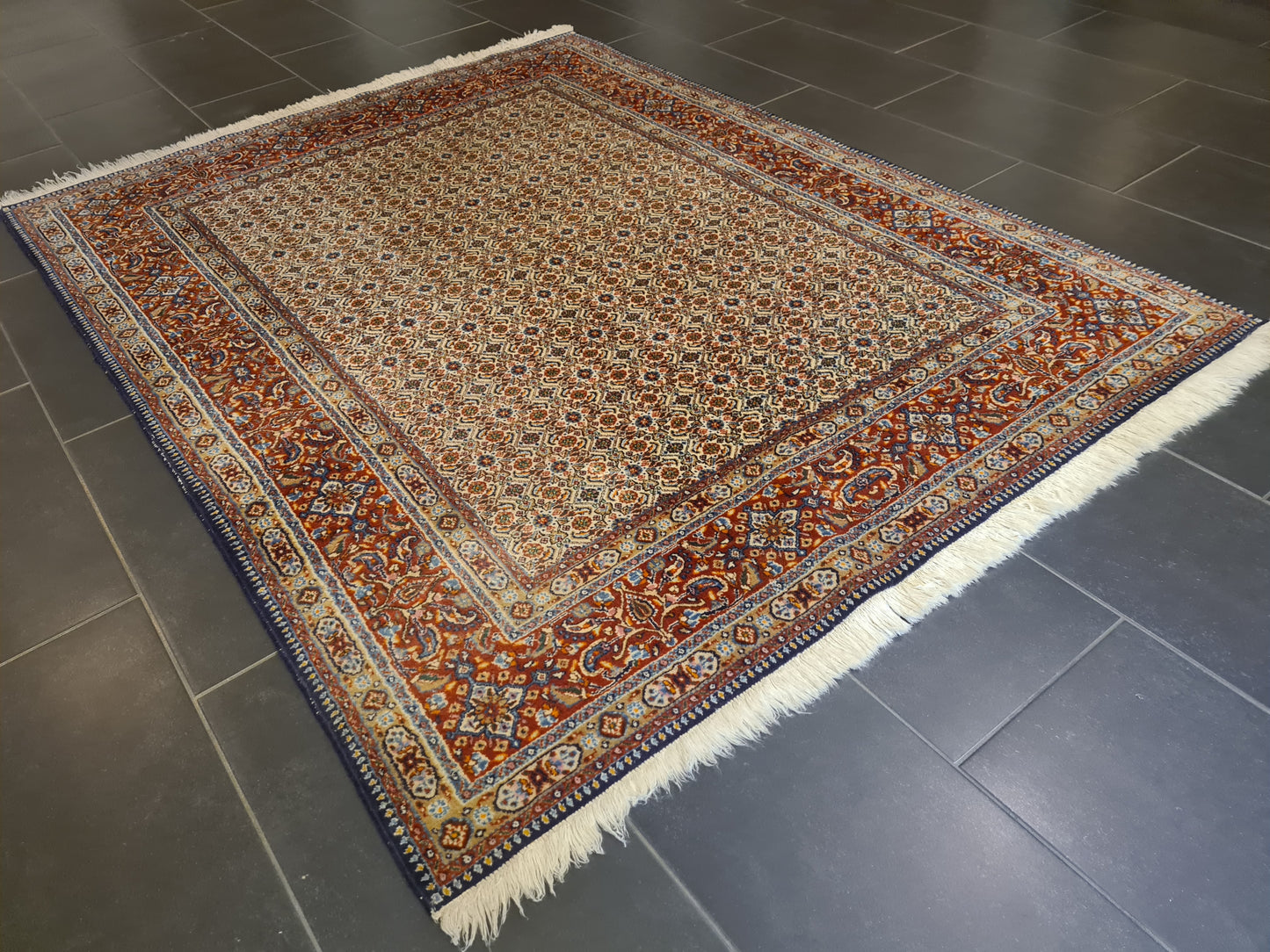 Perserteppich Orientteppich Handgeknüpfter Teppich Moud 200x150cm