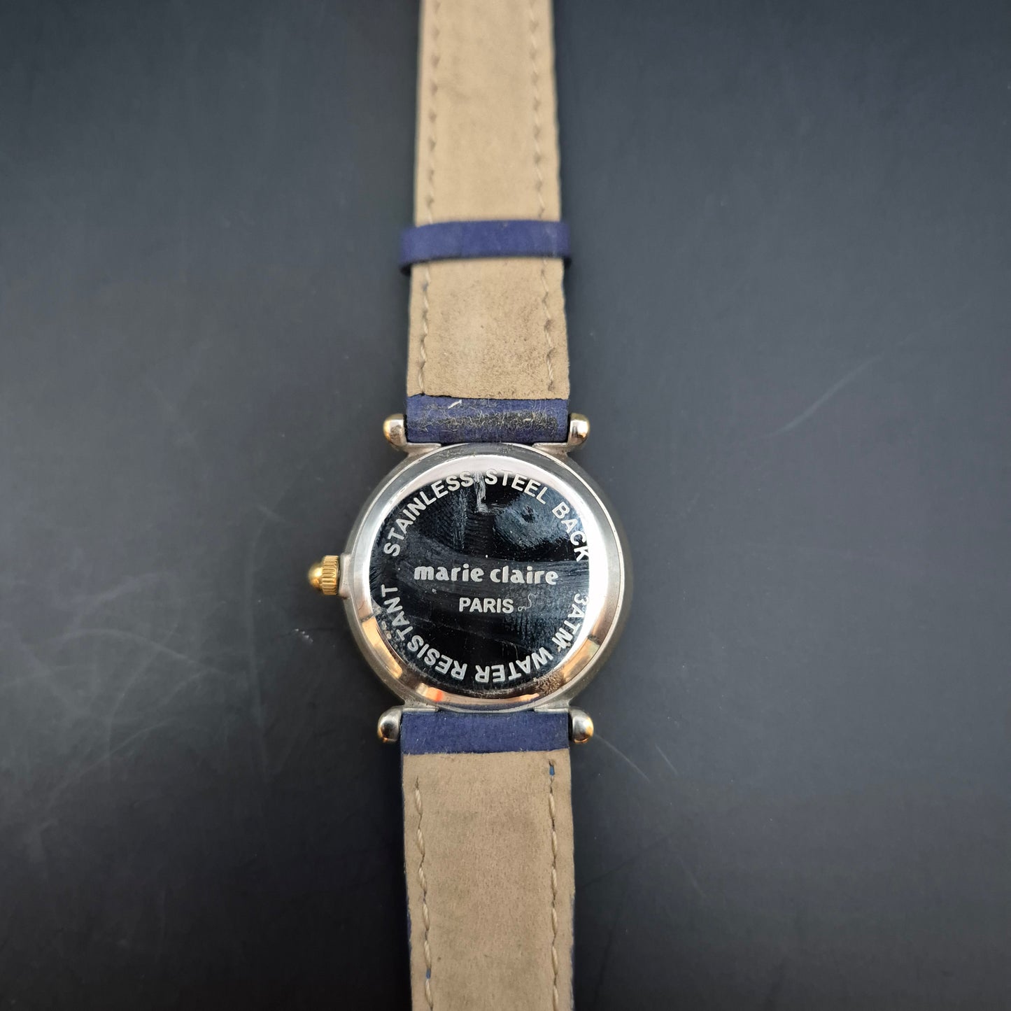 Marie Claire Paris Damen Uhr – Quarz mit Lederarmband