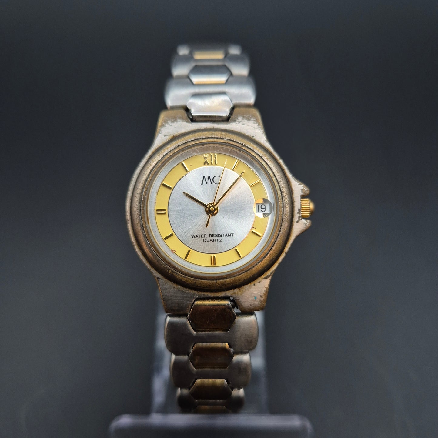 MC Damen Uhr – Quarz mit Datum, Bicolor-Design