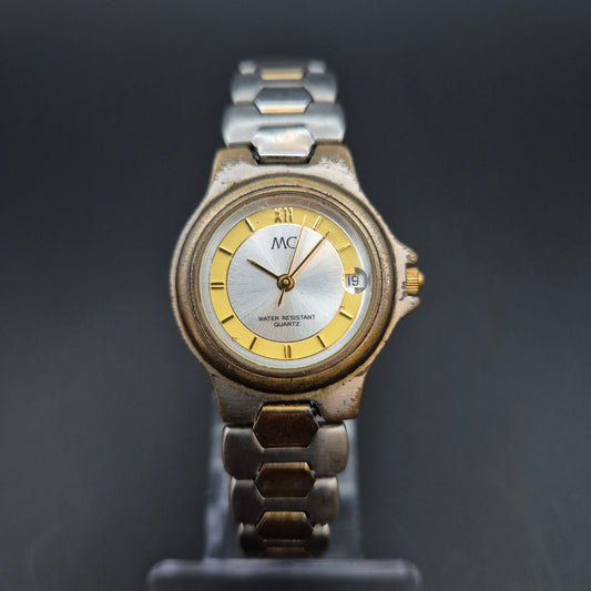 MC Damen Uhr – Quarz mit Datum, Bicolor-Design
