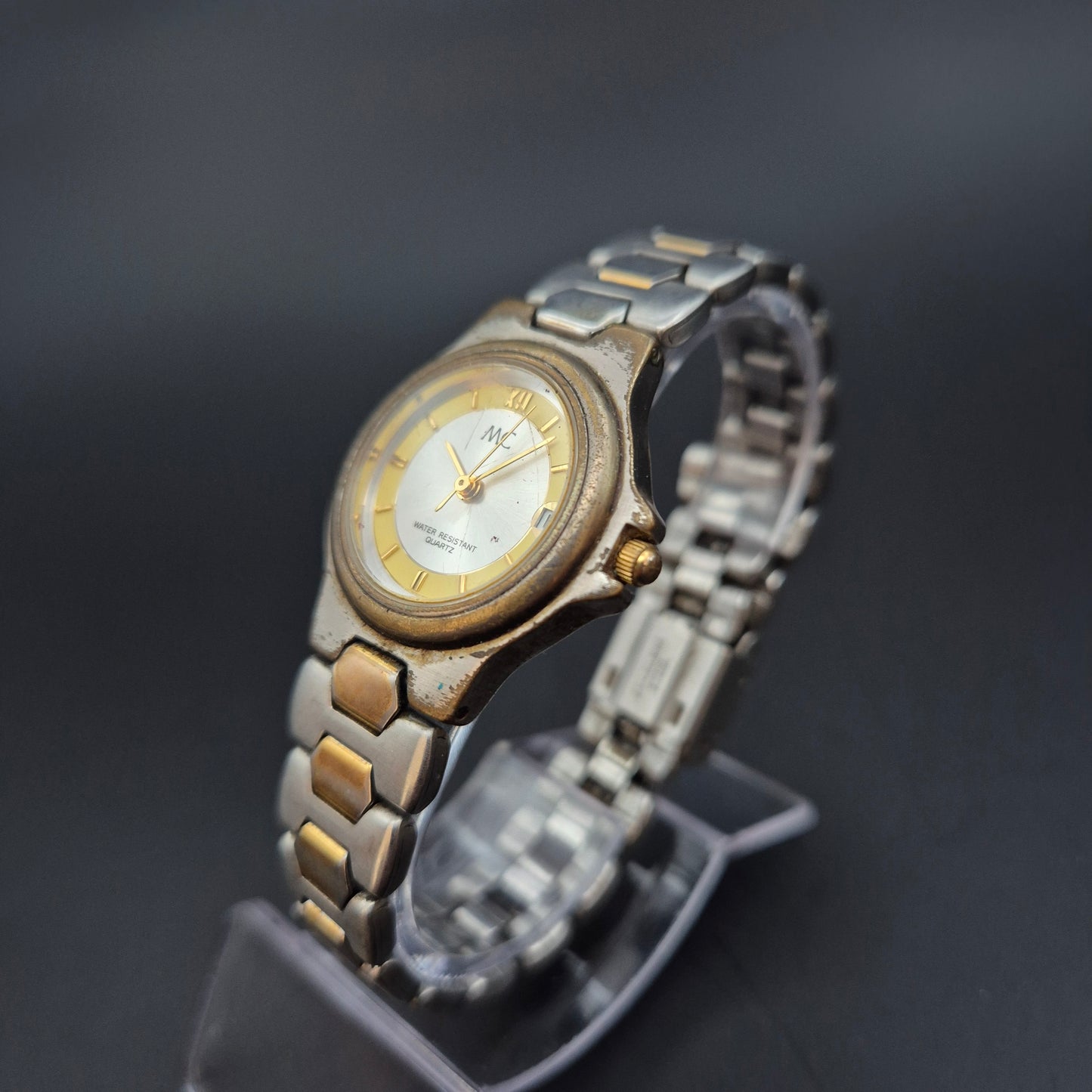 MC Damen Uhr – Quarz mit Datum, Bicolor-Design