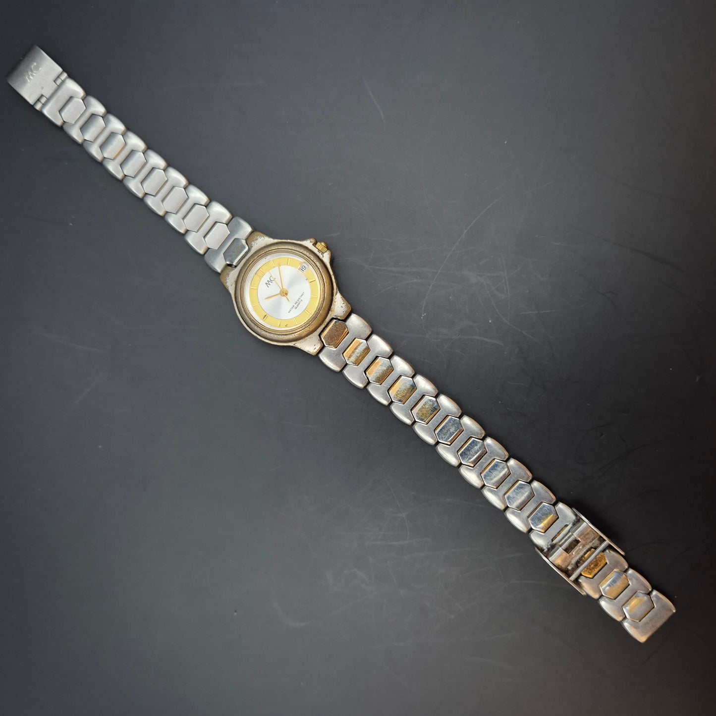 MC Damen Uhr – Quarz mit Datum, Bicolor-Design