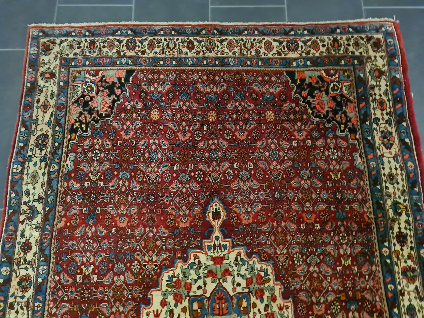 Perserteppich Orientteppich Handgeknüpfter Teppich Bidjar 220x140cm