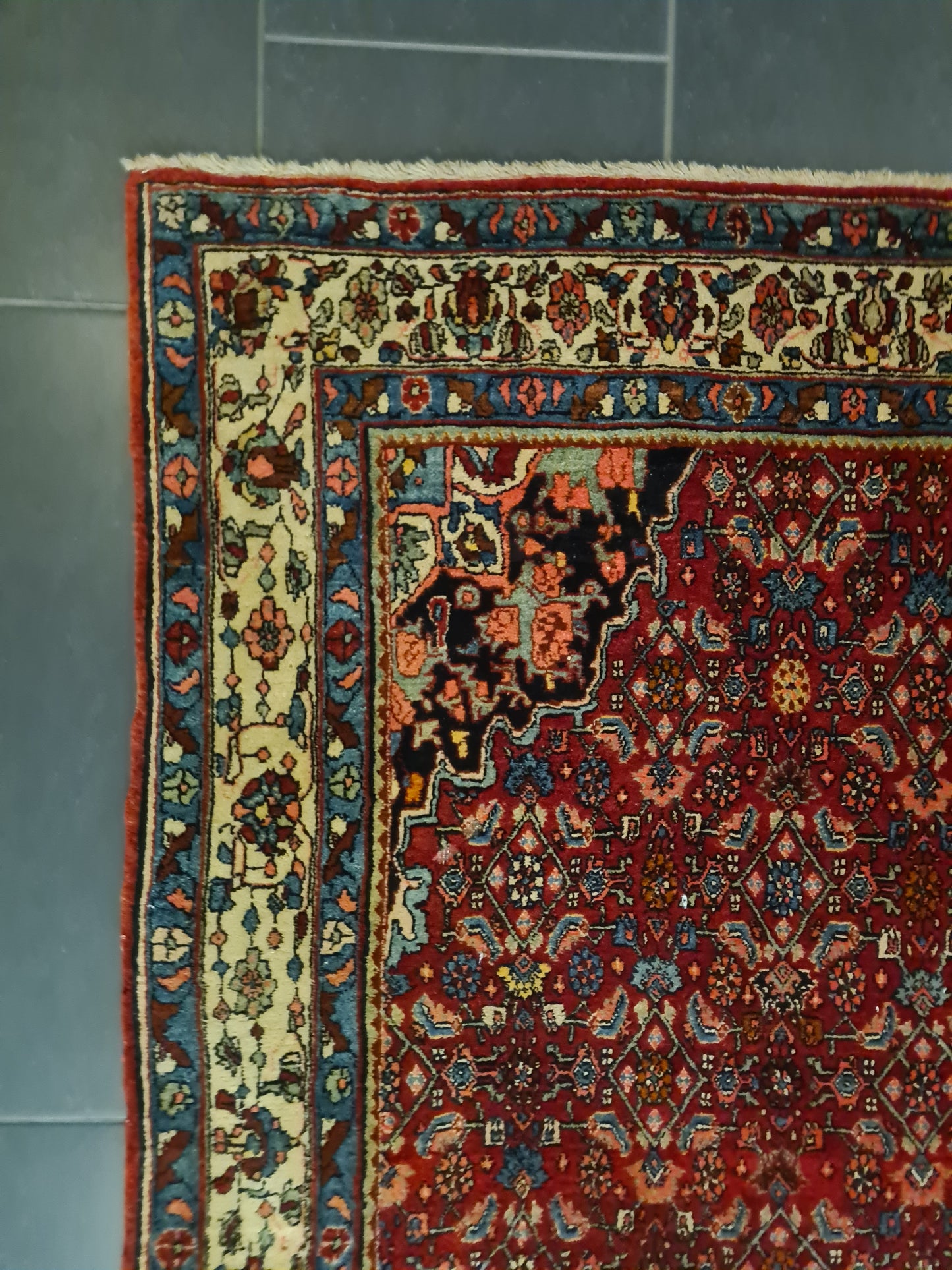 Perserteppich Orientteppich Handgeknüpfter Teppich Bidjar 220x140cm