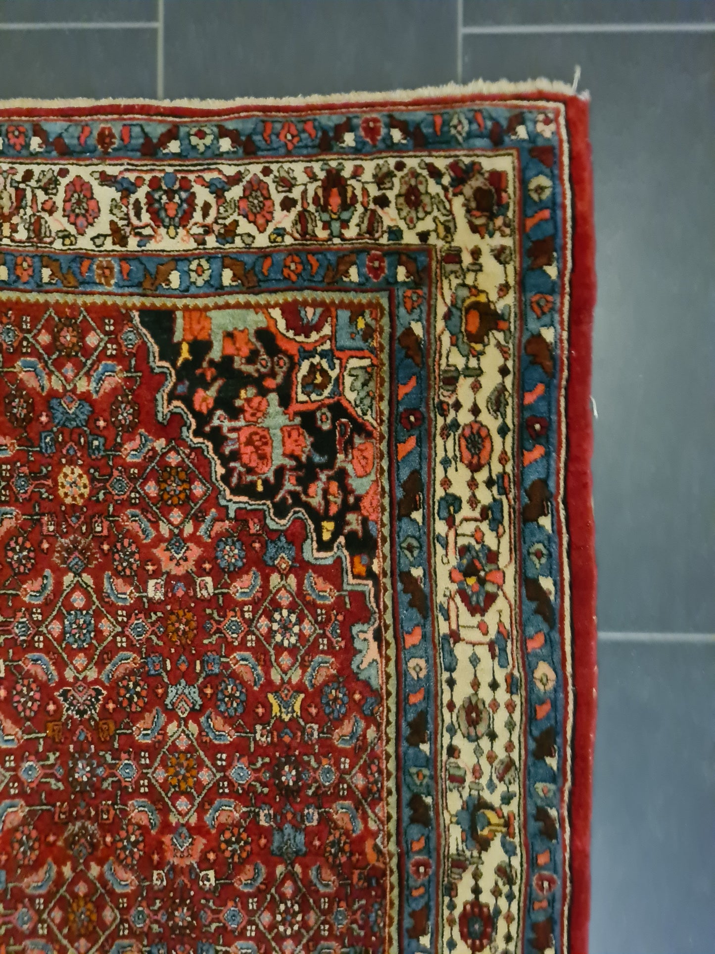 Perserteppich Orientteppich Handgeknüpfter Teppich Bidjar 220x140cm