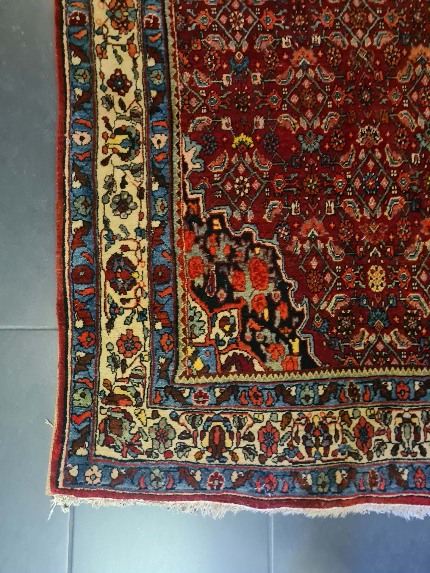 Perserteppich Orientteppich Handgeknüpfter Teppich Bidjar 220x140cm