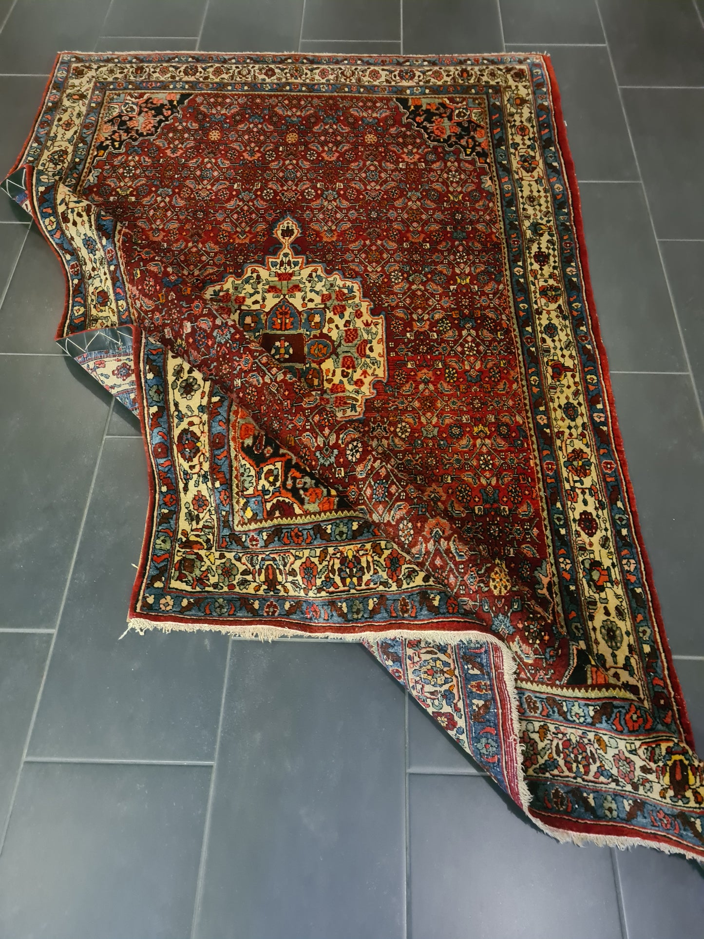 Perserteppich Orientteppich Handgeknüpfter Teppich Bidjar 220x140cm