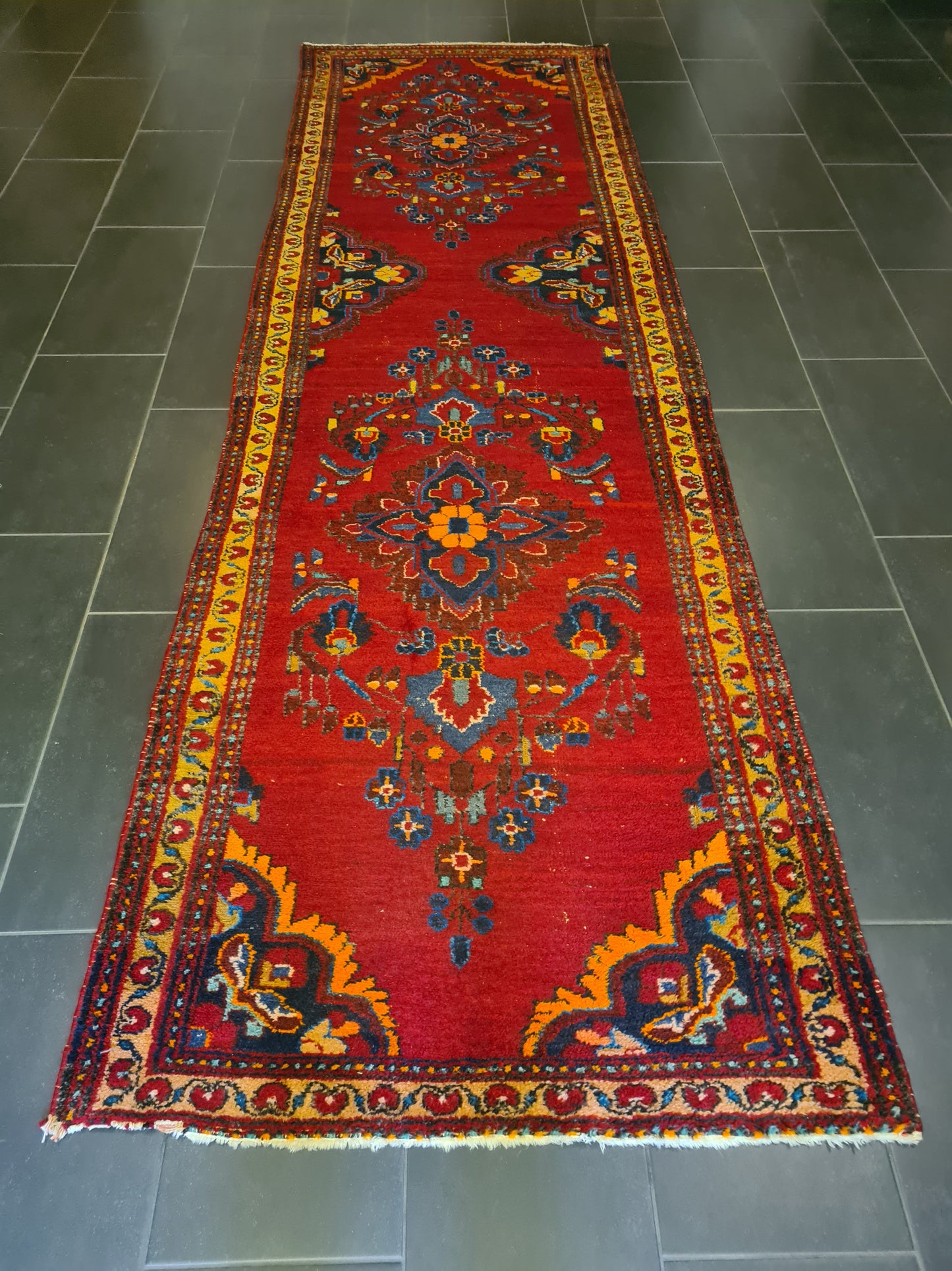 Perserteppich Orientteppich Handgeknüpfter Teppich Lillian 360x110cm