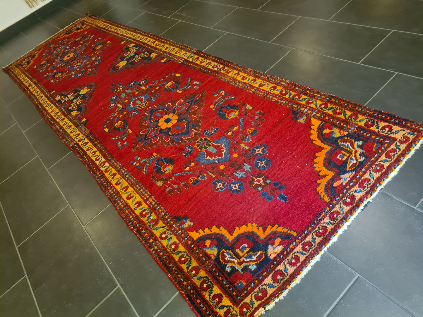 Perserteppich Orientteppich Handgeknüpfter Teppich Lillian 360x110cm
