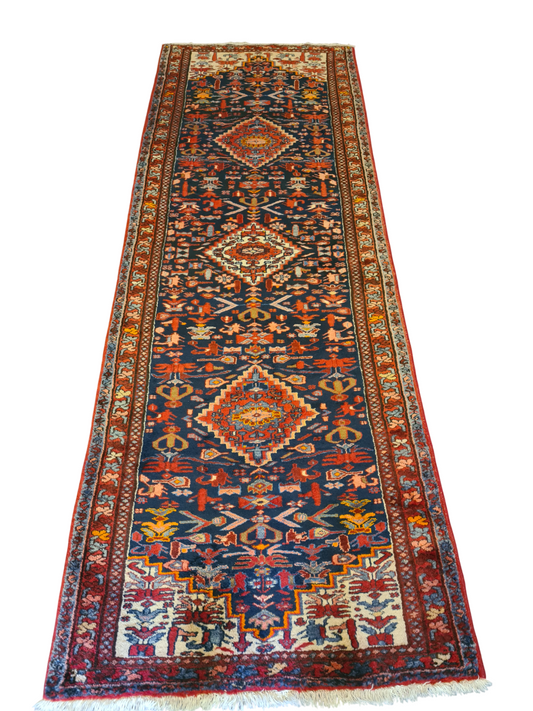 Perserteppich Orientteppich Handgeknüpfter Teppich Malaya 315x115cm