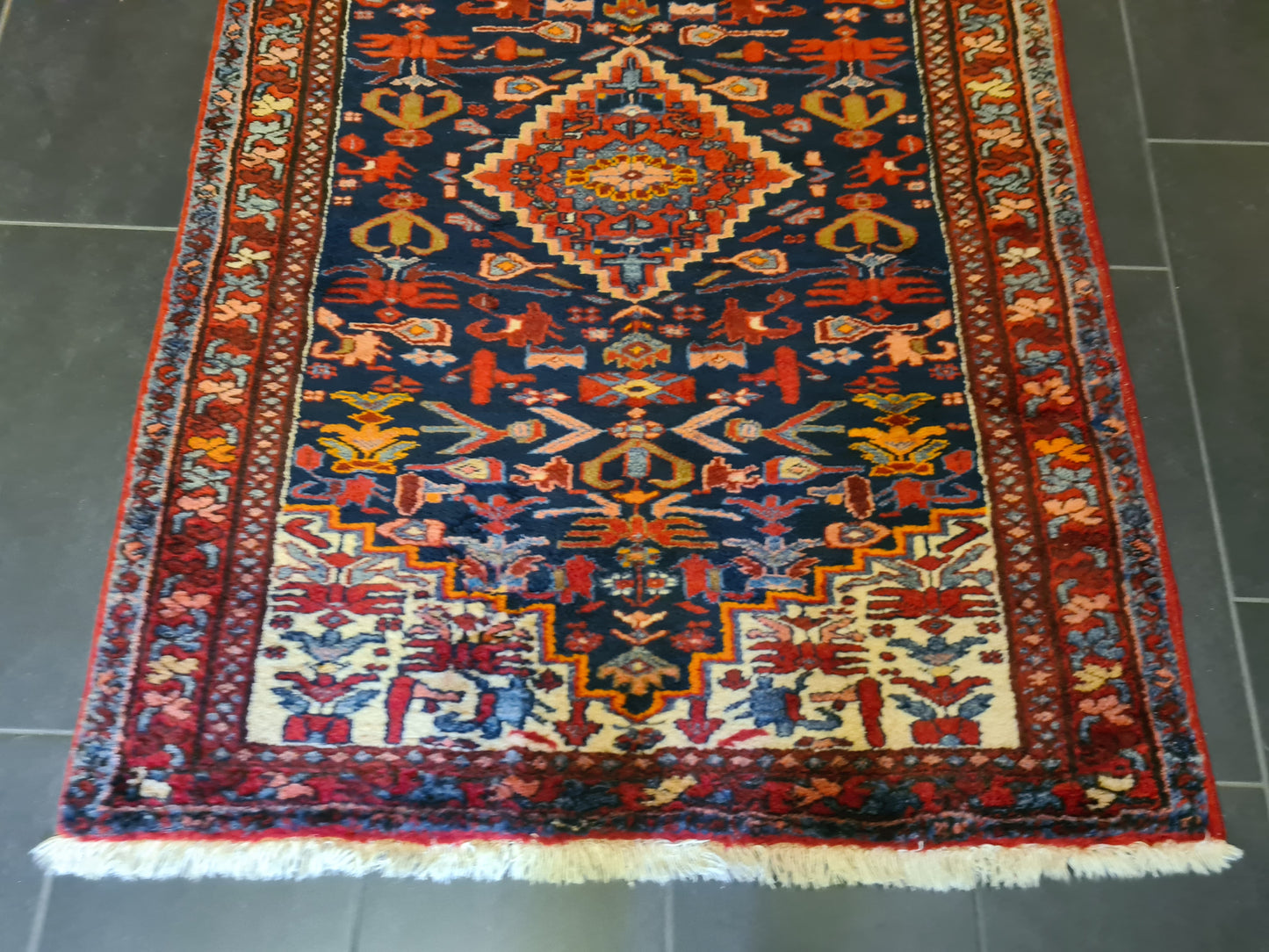 Perserteppich Orientteppich Handgeknüpfter Teppich Malaya 315x115cm