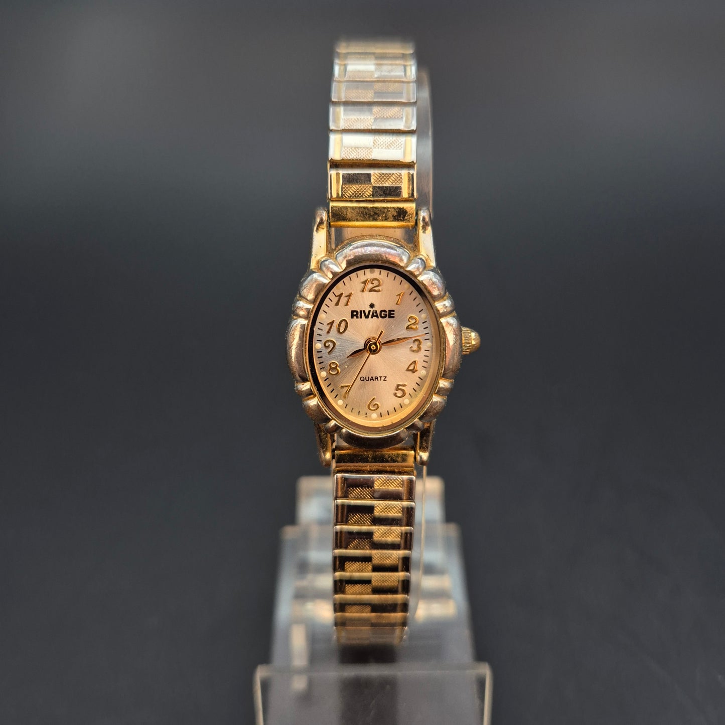 Rivage Damen Uhr – Quarz, Goldfarben mit Stretcharmband